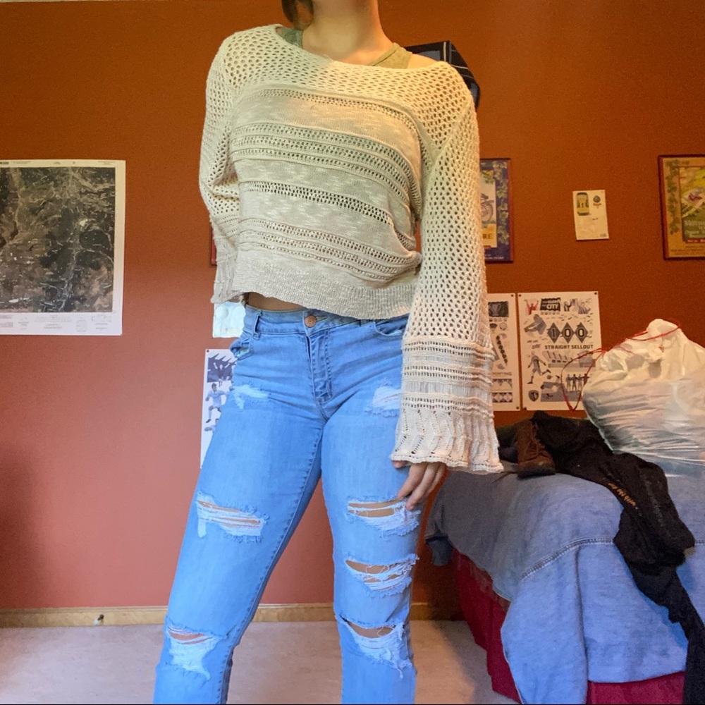 Creme knit sweater